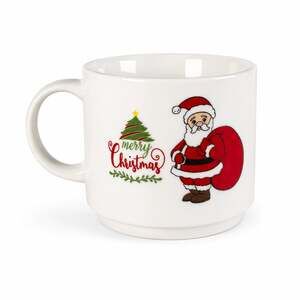 Vintage Merry Christmas Santa Claus Ceramic Coffee Mug
